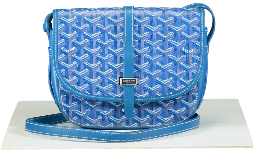 Blue Goyard messenger bag