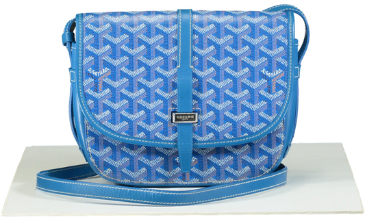 Blue Goyard messenger bag